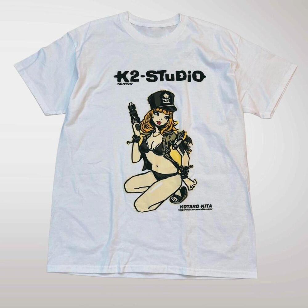 Style K2 Studio Kotaro Kita Anime Girl Graphic Tee White T Shirt